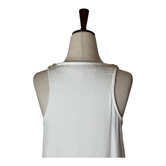 Lilly Pulitzer Dress Women Small White Gold Crochet Rachelle Mini Preppy Coastal - Picture 5 of 11